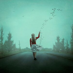 In Step With Her Own Soundtrack