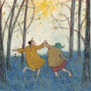 barefoot in the bluebells print