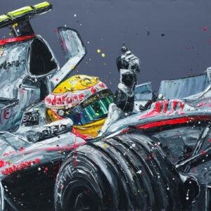 Lewis Hamilton in F1 car