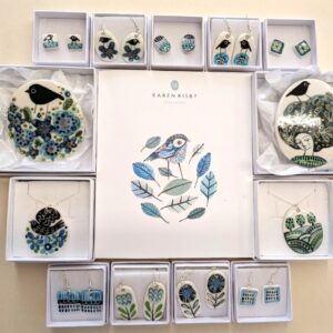 Selection of Karen Risby ceramic jewellery