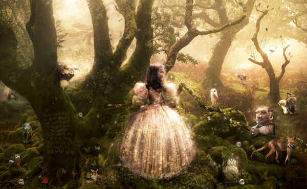 Girl in wood from film Labyrinth