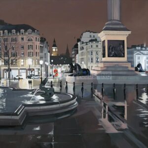 Rainy Night, Trafalgar Square
