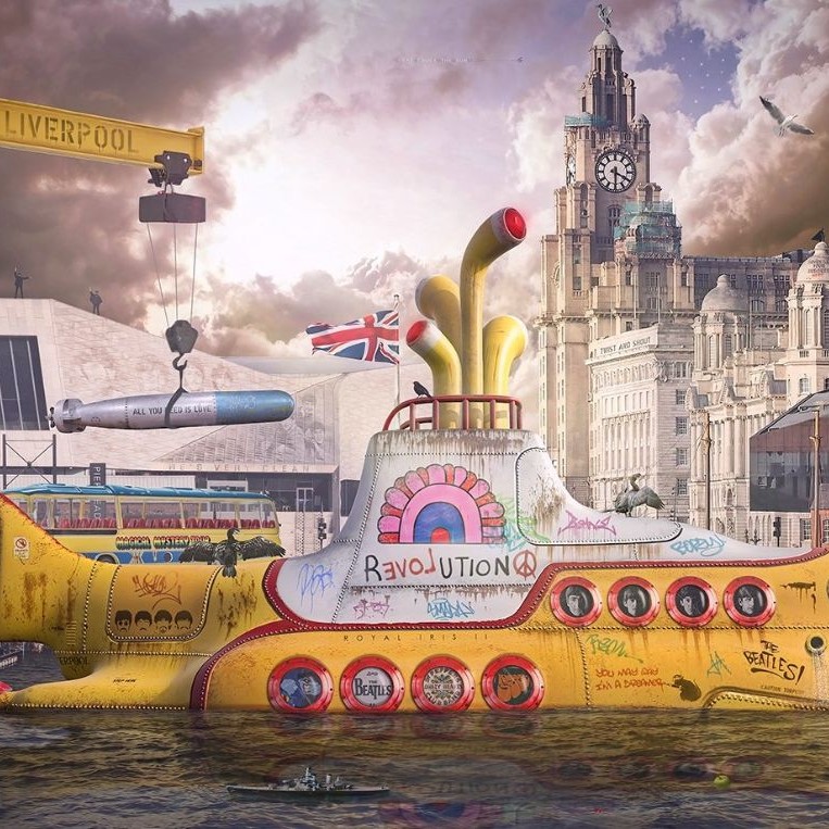 We All Live In A Yellow Submarine Square