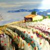 Riviera oil painting of Italian Riviera