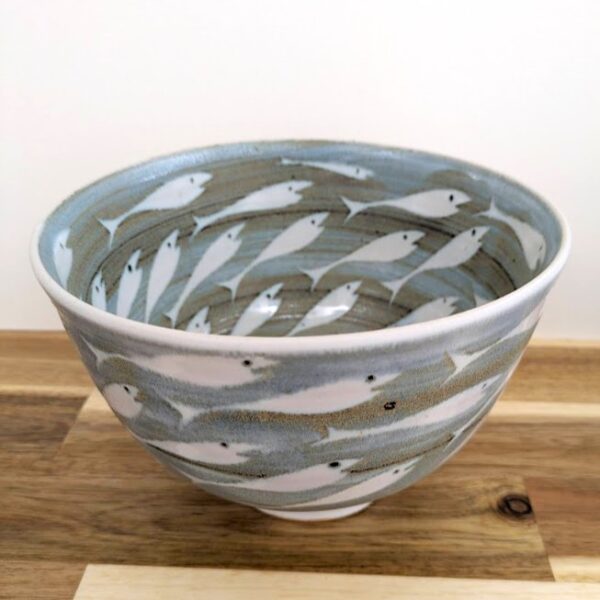 PXL_20251030_152553026 deep bowl with shoaling fish design