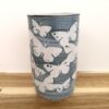 Vase with butterfly design