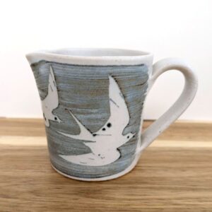 Cream jug with seagull design