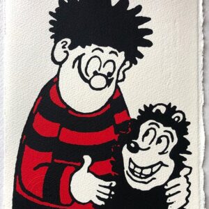 Dennis Hugs Gnasher
