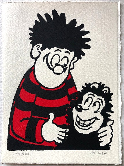 Dennis Hugs Gnasher