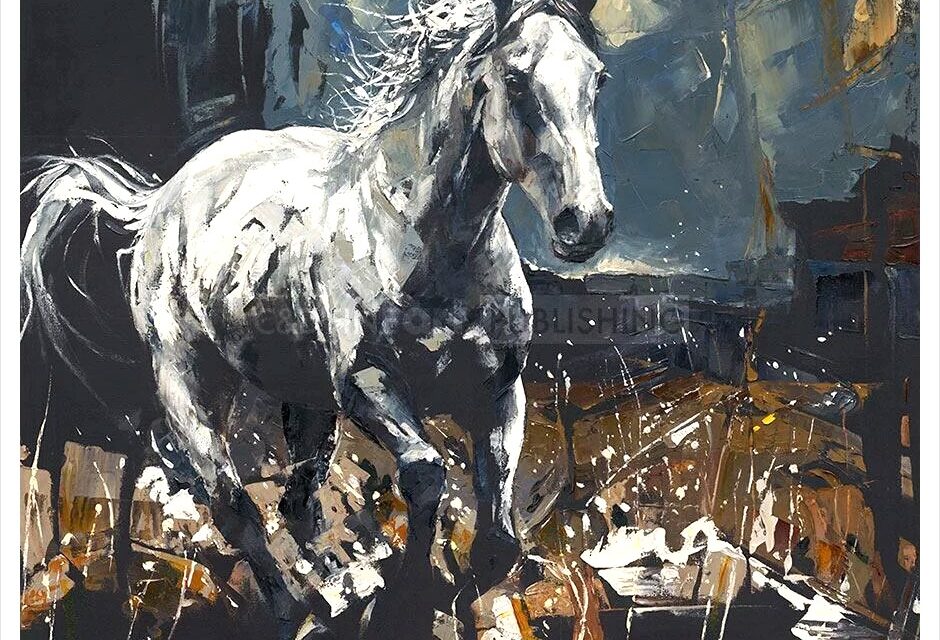 Picture of Galloping White Horse